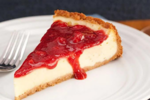 Cheesecake com Cobertura de Morango